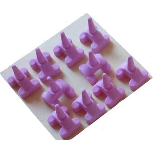 10pcs Dental Ceramic Firing Pink Pegs Dental Lab for Single Porcelain Crown Oven Tray