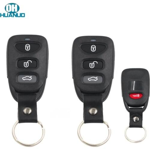 3+1 Panic/3/4 Button Remote Control Key Shell Case Fob For Hyundai Spectra Veloster Elantra Sonata No battry Holder