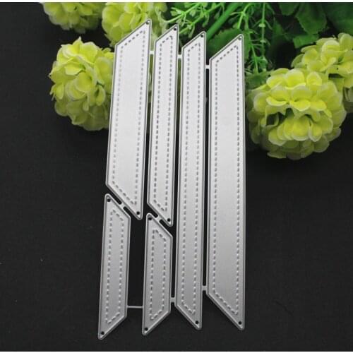 6pcs Quadrilateral Irregular Metal Cutting Dies Stencils Die Cut for DIY Scrapbooking Album Paper Card Embossing