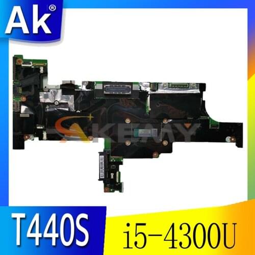 Akemy For Lenovo ThinkPad T440S laptop Mainboard NM-A052 Motherboard 4GB RAM with i5-4300U T440S motherboard mainboard test OK