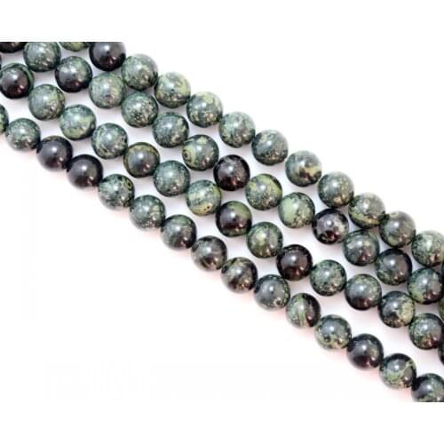 Natural Green Stone Beads 6mm 8mm 10mm 12mm For Jewelry Making DIY Jewelry 15inches