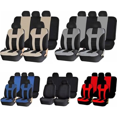 Full Seat 9 Pieces Automobiles Seat Cover Universal Fit Car Seat Cushion Protector Four Seasons Auto Interior Accessories Decor