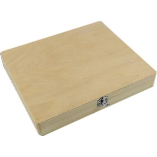 100-Places Digital Microscope Slides Storage Box Biological Wooden Piece Case