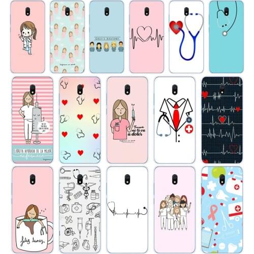 022 Cartoon Medicine Nurse Doctor Dentist Soft Silicone Tpu Cover phone Case for xiaomi redmi 9 9A Note 9 9s Pro MI 9 9T SE Lite