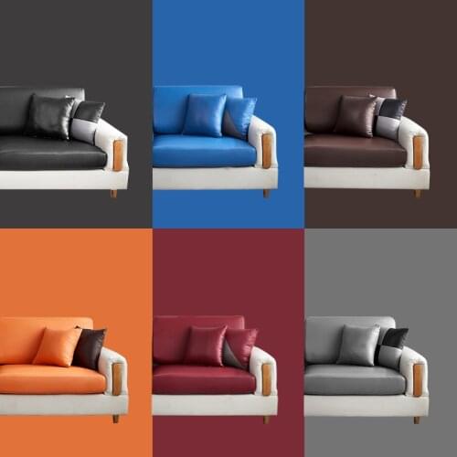 Home Waterproof Leather Sofa Cover Seat Cushion Cover for Living Room Anti-Cat Dog Scratch Elastic Chaise Lounge Protector
