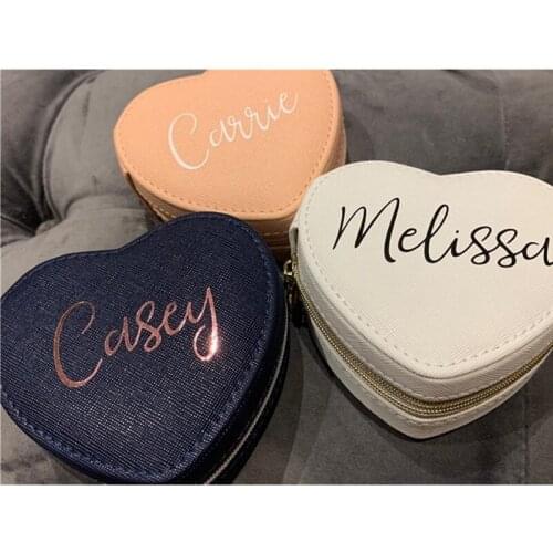 Custom Travel Case Jewelry Box Bridal Honeymooning Jewelry Case, Personalized Jewelry Travel Case, Perfect Bridesmaid Gifts