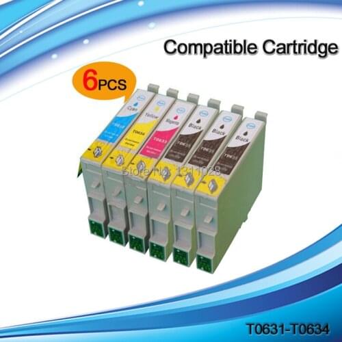 INK WAY 6PK T0631-T0634 inkjet cartridge T0631 T0632 T0633 T0634 for Stylus C67 C87 CX3700 CX4100 CX4700 CX5700F CX7700