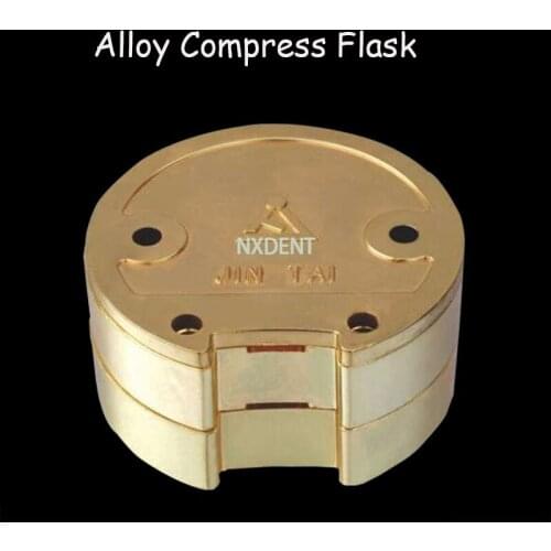 1pcs Dental Lab Flask Non-stick Plaster Zinc Copper Alloy Denture Flask Press Compress Flask On Acrylic For Partial Denture Work