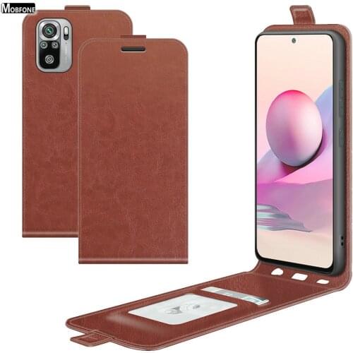 Redmi Note 10T 6.5inch 2021 Flip Vertical Leather Case For Xiaomi Redmi Note 10 Pro Max 10S Luxury Book Card Slots Holder Cover