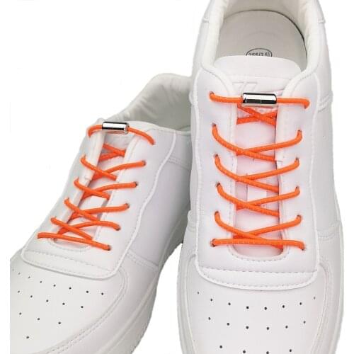 1Pair Round Elastic Shoelaces Suitable For Various Shoe Accessories No Tie Shoelace Fixed Stretching Locking shoelaces