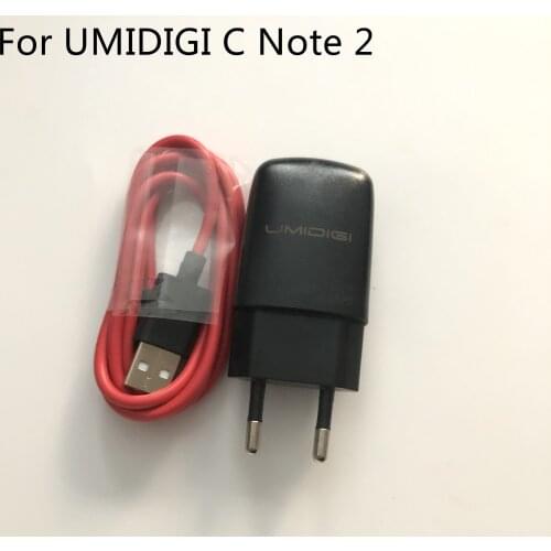 New Travel Charger + USB Cable USB Line For UMIDIGI C Note 2 MT6737T Quad Core 5.5 Inch 1920x1080 Free Shipping +Tracking Number