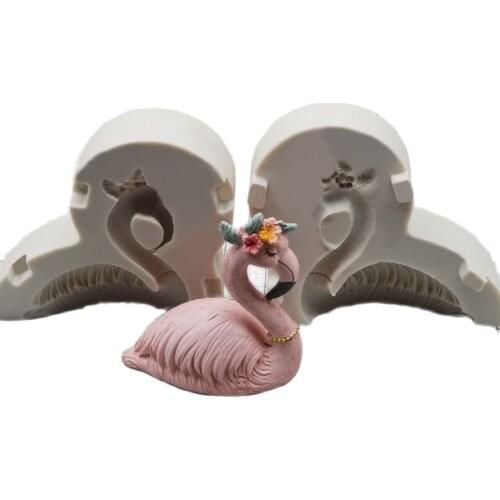Flamingos Silicone Molds Chocolate Mold Sugarcraft Fondant Cake Decorating Tools Candy Clay Cookie Resin Clay Soap Mould m152