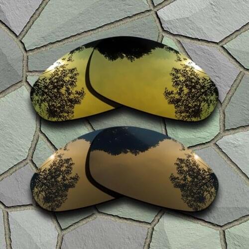 Yellow Golden&Bronze Copper Sunglasses Polarized Replacement Lenses for Oakley Juliet