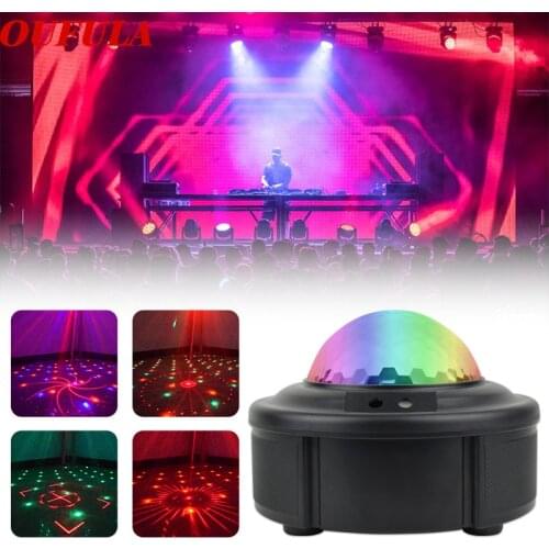 LED laser magic ball lamp stage lights 90 patterns Christmas projection Mini disco flash color remote control new design