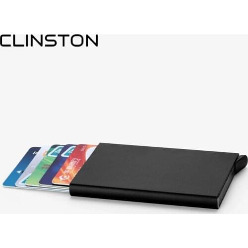RFID Slim Metal Card Case Simple Thin Credit ID Cards Holder Aluminum Alloy Business Cardprotect Cardholder for Men Women
