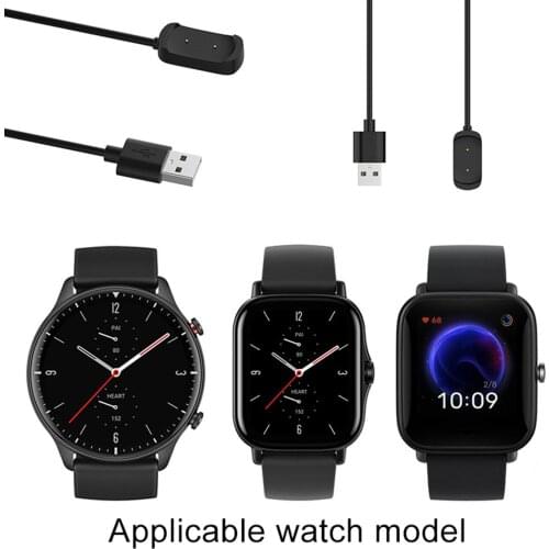 Usb Charging Cable Cradle Dock Charger USB Cord for Huami Amazfit Pop/GTR2/GTS2/zepp e Smart Watch Smartband Chargers