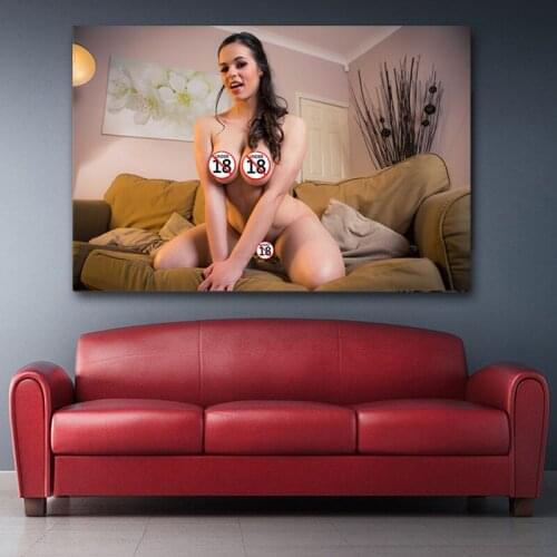 Adult Model Big Chest Sexy Girl Canvas Painting Print Living Room Bathroom Home Decoration Modern Wall Art Oil Painting Poster