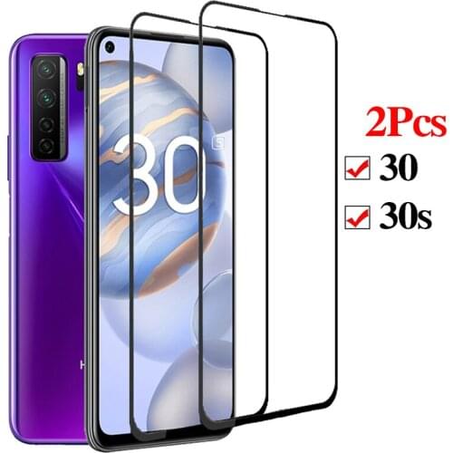 Protective Glass On The Honor 30s 30 Phone Case Accessories For Huawei Honor 20s 20 X10 Pro 9X Lite 10i 9A 9C 9S Screen Protecor