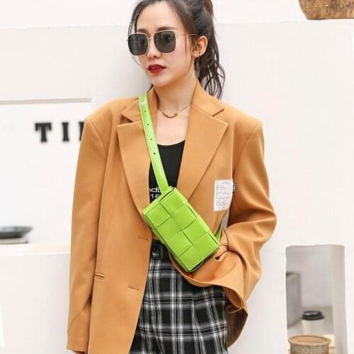 Womens Shoulder Bags Weave Leather Flap Bag For Women 2021 New Luxury Designer Handbags Crossbody Bags Female purses sac bloso