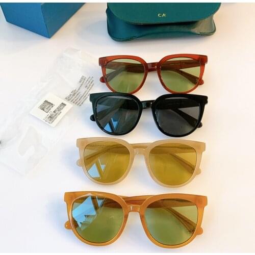 2021 Popular Korean brand net red recommends elegant female designer fashion retro color with square round frame temperament gen