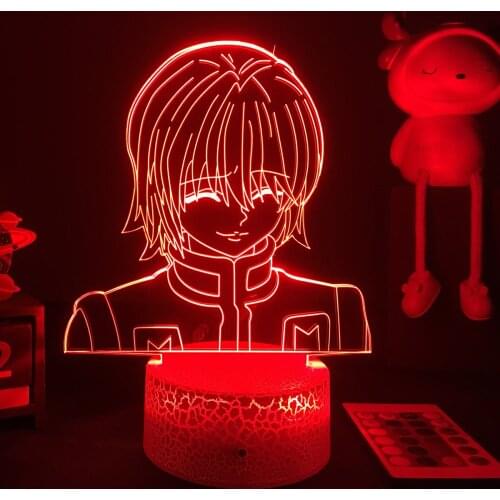 3D Anime Lamp Hunter X Hunter Night Light Kurapika Figure for Kid Bedroom Decor Lighting Childrens Xmas Gifts Dropshipping
