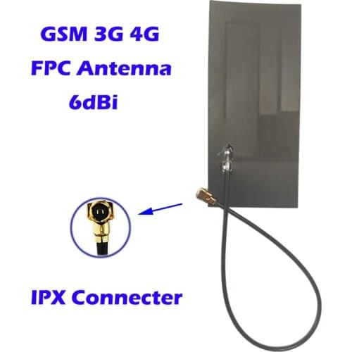 GSM 3G 4G Antenna 6dbi Gain Aerial Built in IPX Connecter RG1.13 Cable Adhesive Mounting for GPRS M2M Cell Phone WCDMA RF Net