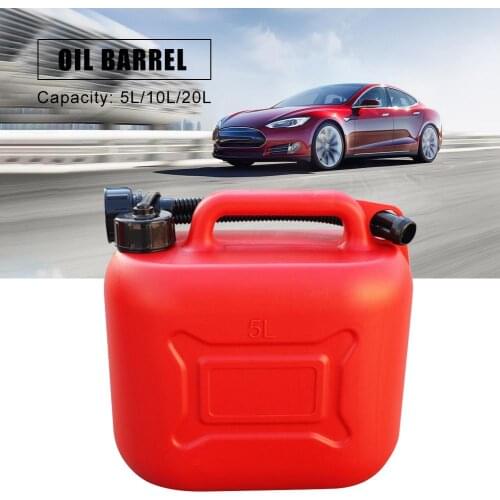 Car Anti-static Fuel Tanks With Capacity Mark 5L 10L 20L Fuel Tanks Red Thickened Fuel Gas Petrol Cans Gasoline Oil Container