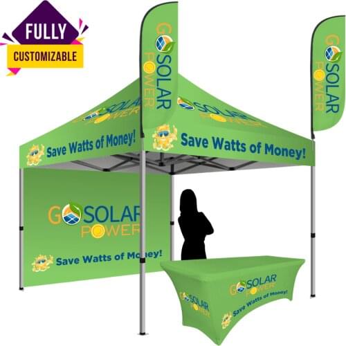 Freeshipping to UK,France!10x10ft Printed Trade Show Event Canopy Gazebo Tent Package