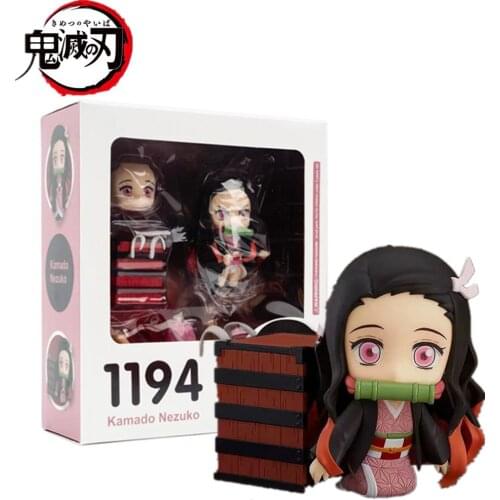 Kimetsu no Yaiba Nezuko Action Figure 1194 Model Toy Anime Demon Slayer Nezuko Figurine Cute Toys 100mm