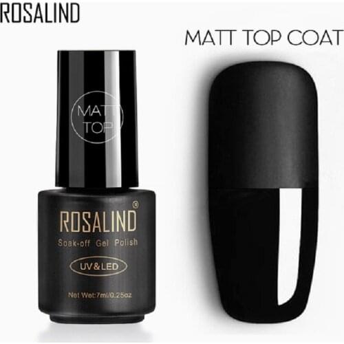 ROSALIND Gel Polish Top Coat Base Coat Shiny Long Lasting Reinforce 7ml Hybrid Varnishes Manicure UV Gel Lacquer Nail Art Primer