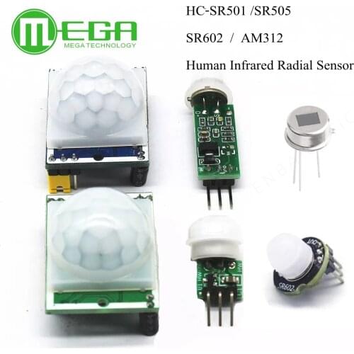 HC-SR501 SR505 SR602 Adjust IR Pyroelectric Infrared PIR Motion Sensor Detector Module