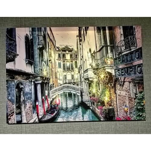 ION Canvas Table Led Venice Gondola-Glory Wall Decoration Fashion Luminous Table