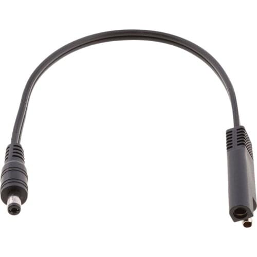 SAE to Coax Female Cable Motorcycle Heat Clothing Jack Adapter 18AWG Cord 25cm Long Male to SAE Plug Cable