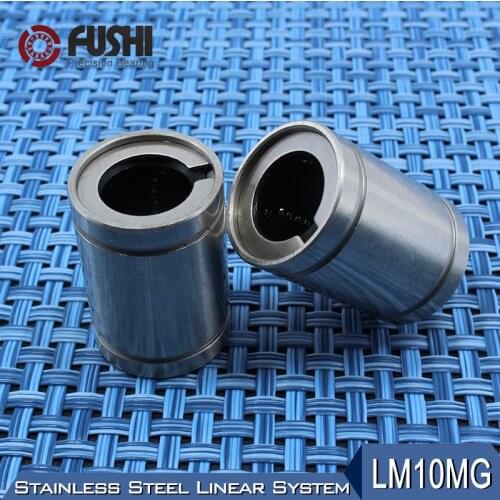 LM10MG Linear Ball Bearings 10x19x29mm (1 PC) Stainless Steel Resin Retainer Linear Bushing LMS10UU Shaft 10MM LMS10 MG Bearing