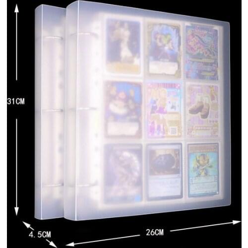 Frosted Translucence Set card book 9 loose leaf collection Album CAM For MTG/PKM/YGO/TCG Board Game Trading card card games