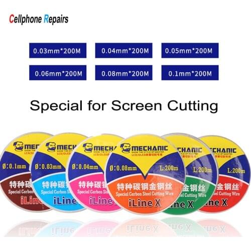 MECHANIC High Hardness Gold Wire LCD Screen Separation Mobile Phone Motherboard Cutting Open Screen Line With Diamond Handle