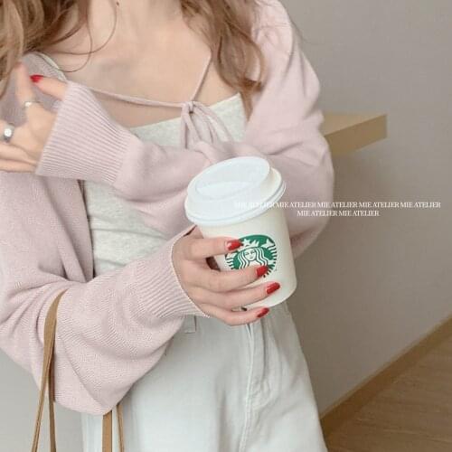 Fashion Solid Color Bandage Ice Silk Knitted Sunscreen Cardigan Womens 2021 Thin Summer Autumn Korean Streetwear Coat