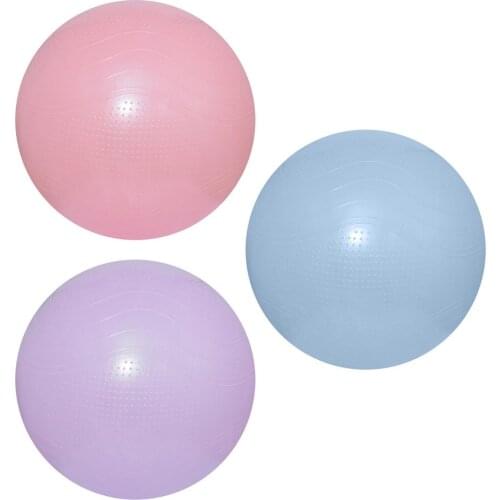 Yoga Ball For Children Soft Thick Exercise Pilates Ball With Inflation Pump Fitness Yoga Midwifery Pattern Explosion-proof Ball