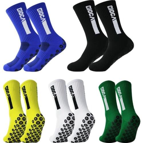 Anti Slip Football Soccer Socks Non Slip Grip Pads Sports Cycling Socks Size 8-12