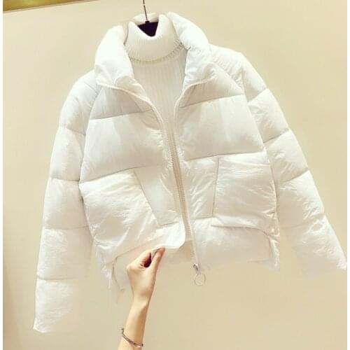 2021 New Women Fashion Parka Short Jacket Cotton Coat Female Winter Jacket Women Parkas Woman Coat