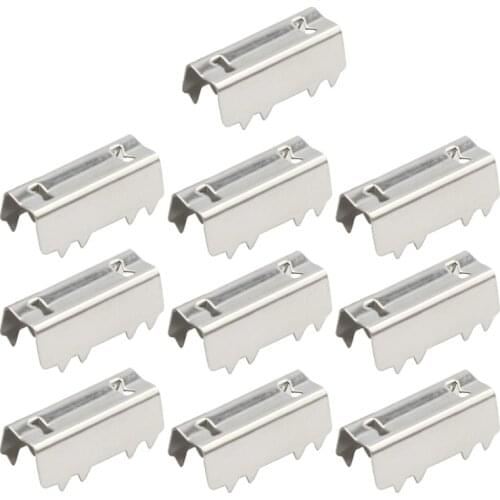 2021 New 10pcs 3D Printer GT2 Open Belt Clip Open-end Timing Belts Belt Clamp Crimp Style