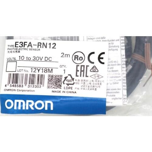 New original authentic Omron retro-reflective light NP electric switch E3FA-RN11/R3FA-RN12