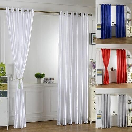 Solid Window Door Room Panel Shade Curtain Drape Blind Valance Home Decor