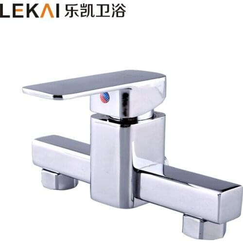 Factory direct kitchen zinc alloy double faucet lift type hot and cold mixing faucet bathroom custom