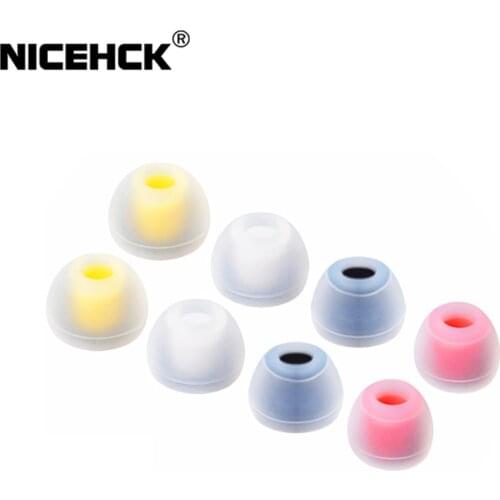 NiceHCK 07 Noise Isolating Silicone Ear Tips Soft Safe Eartips Improve Vocal For NX7 MK3 ASX ZSN ZS10 Pro ZSX In Ear Earphone