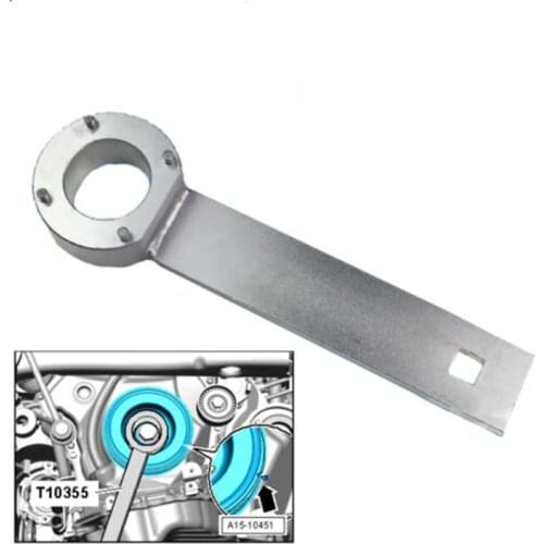 T10355 Crankshaft Pulley Holding Wrench Locking Tool for V-W VAG SEAT SKO-DA 1.8 2.0 TSI/TFSI