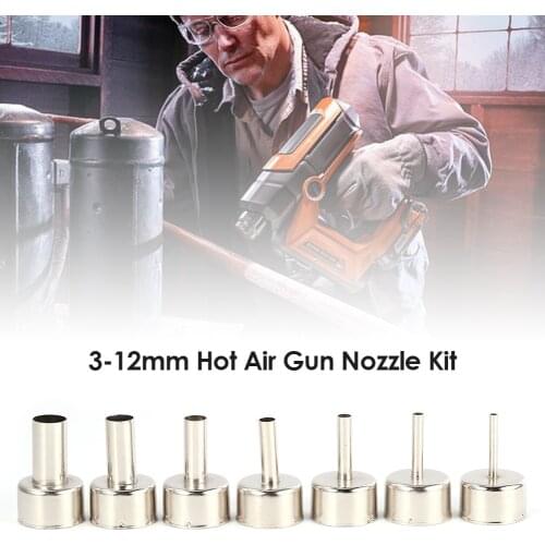 Shrink Wrapping Thermal Heater Nozzle Heat Gun Digital Display Adjustable Temp Welding Soldering Station Heat Gun Tips