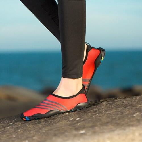 Sapatilha Para Agua Water Shoes For Women Mens Barefoot Quick-Dry Aqua Socks For Beach Swim Surf Yoga Exercise Diving Hiking Red