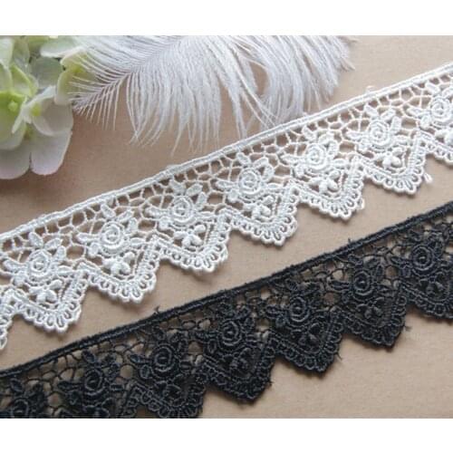 2yards/lot Water Soluble Lace Trim Silk Rose 4 cm Wide Restoring Ancient Ways is DIY Craft Garment Accessories SC005