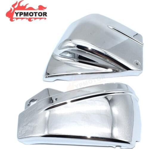 XVS 650 Chrome ABS Battery Cover Side Faring Panel Frame Protector For Yamaha V-Star DragStar 650 XVS650 XVS650A Custom Classic
